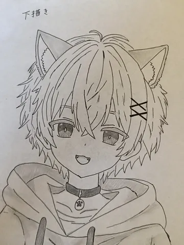 猫耳少年、クールに決めてみた？