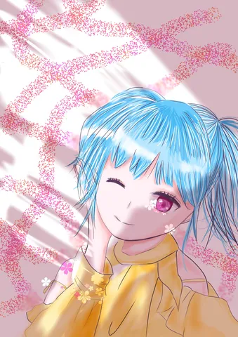 水色ヘアと黄色ドレスの余韻