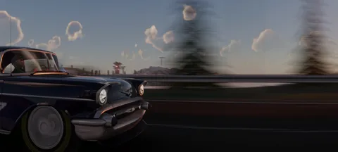 異国情緒を走るクラシックカー
