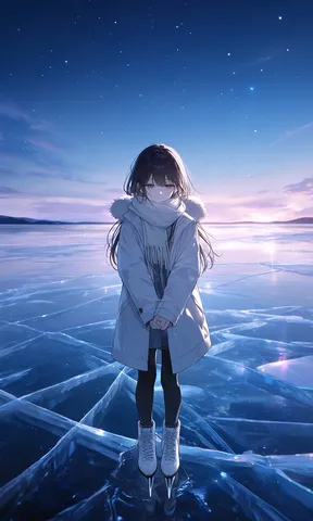 冬の星と氷の静寂