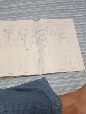 ノートに描かれた日常のワンシーン