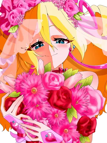 お花まみれの笑顔、発見！
