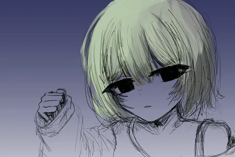 憂いを帯びた少女の視線