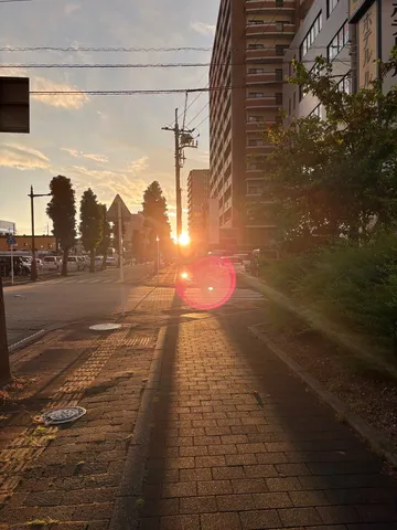 夕暮れ光の街の記録