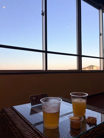 夕景とビールのひととき