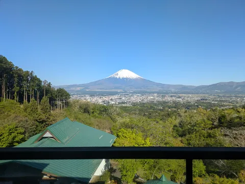 青空と緑、そして富士山