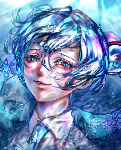 水滴のベールを纏って