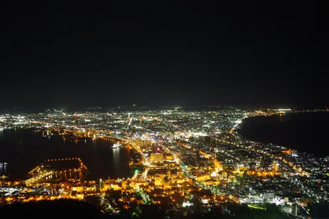 光の絨毯が広がる夜景