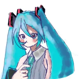 初音ミク？なんだか不思議な雰囲気！