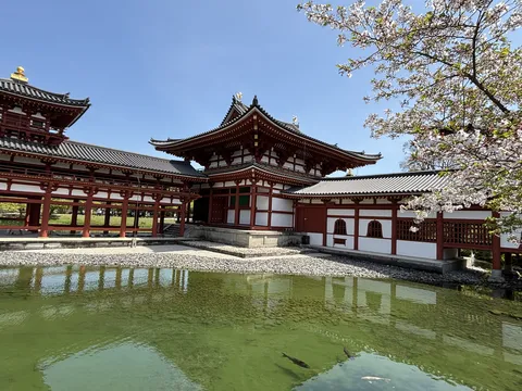 古刹と桜の優雅な春