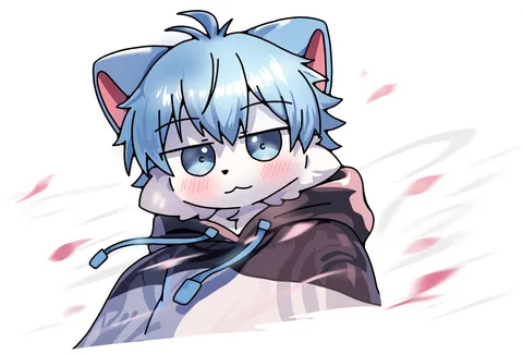 風に舞う猫耳男子