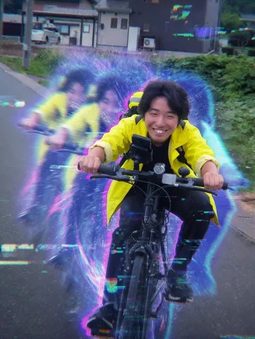 未来へ疾走！エフェクト自転車旅