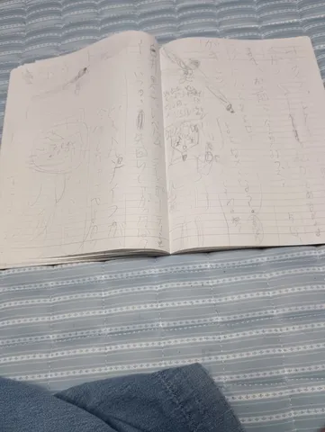 子供の落書き帳、夢の剣