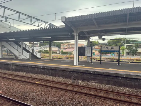 昭和レトロな駅の風景