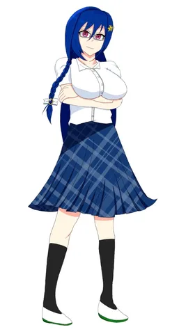知的な魅力を放つ姿