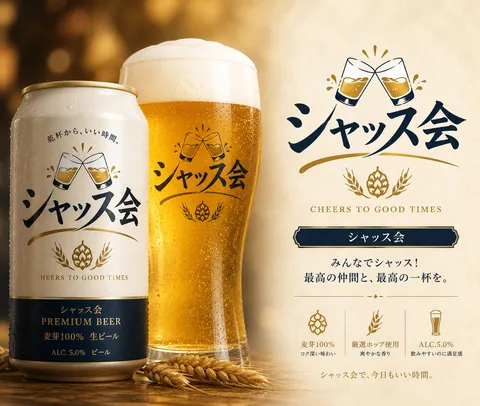 乾杯！今日の気分は上々！