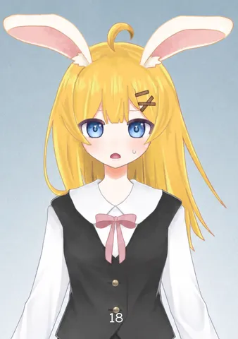 うさ耳×青い瞳の透明感