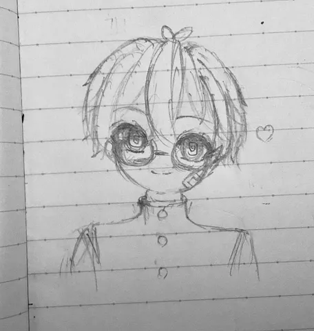 ノートの落書き、心ときめく