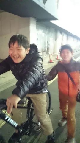 自転車と仲間の二人旅