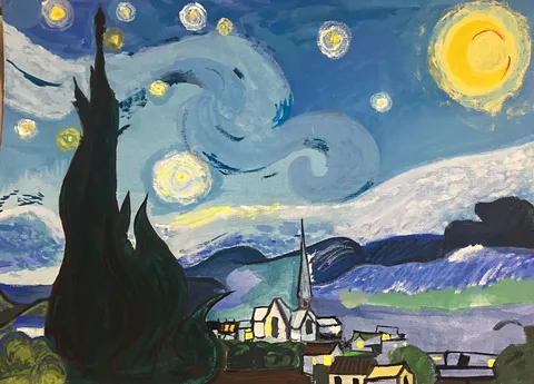 鮮やかな星月夜