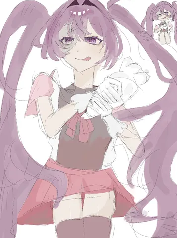 パープルツインテールの魔法少女