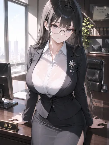 オフィスを飾る聡明な視線