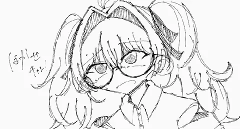 くるくるメガネと手書き文字