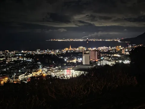 幻想的な都会の夜景