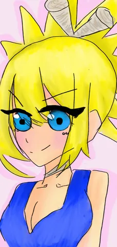 ブロンド少女の鮮やかな誘い