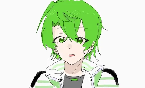鮮やかな髪色の瞬間