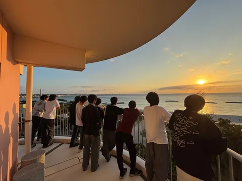 茜空を眺めるひととき