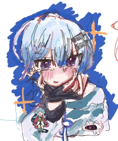 水色ショートヘアの透明感