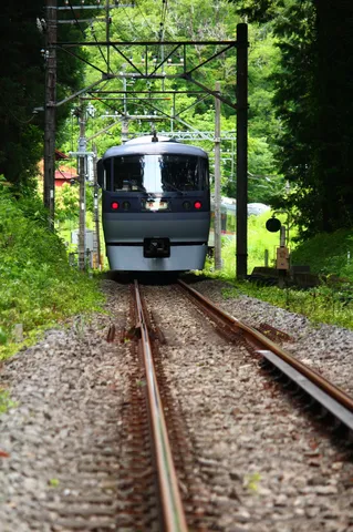 緑の中を駆ける電車の静寂
