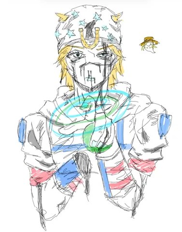 星とスカーフの謎人物