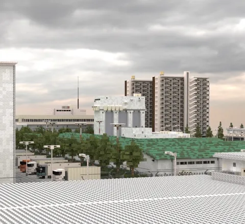 ブロックで描く都市の風景