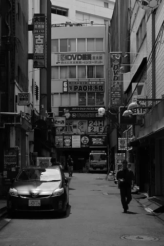 昭和レトロな細道、タイムスリップ感