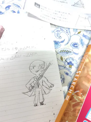 数学と落書き、二つの世界