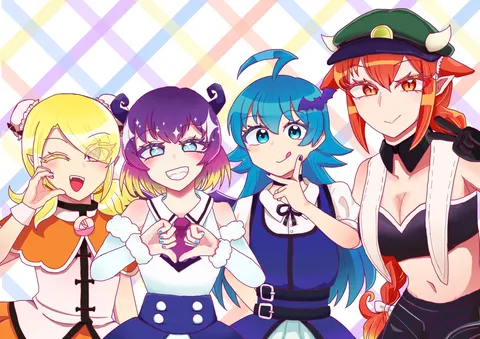 個性派4人組のポーズ！
