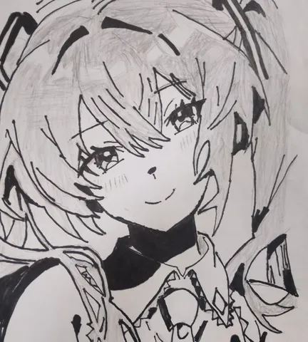 ラフ画風のキュートなイラスト