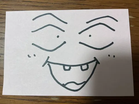 いたずらっ子フェイス