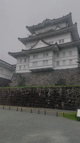 雲間の白い城郭が佇む