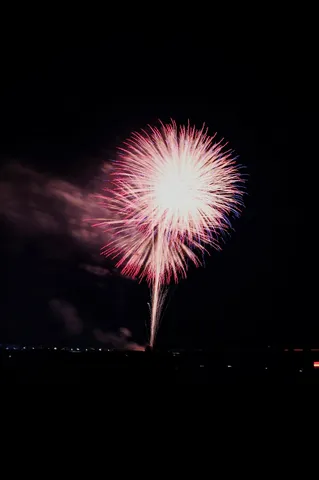 夜空に咲く華やかな花火