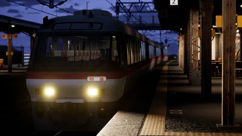 夜の終着駅、旅情あふれる特急列車