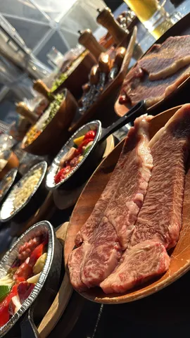 グランピングのお昼にて。