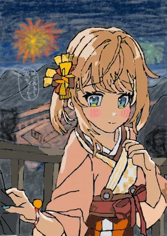 夜空に咲く、夏祭りの思い出