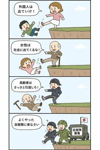 社会の出口、また出口
