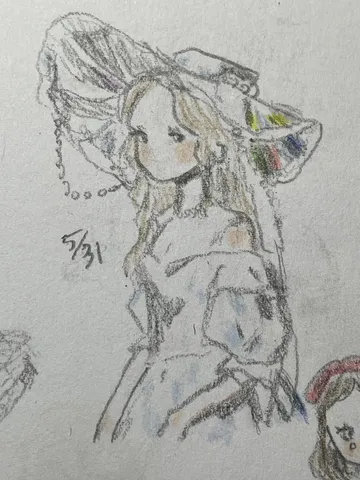 少女の幻想的なポートレート