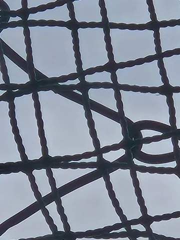 網目の向こうの空