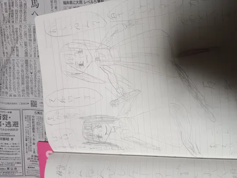 鉛筆の線が織りなす、懐かしい記憶の断片