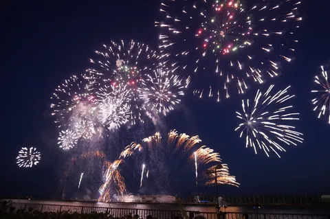 目が追いつかない夜空の祭典